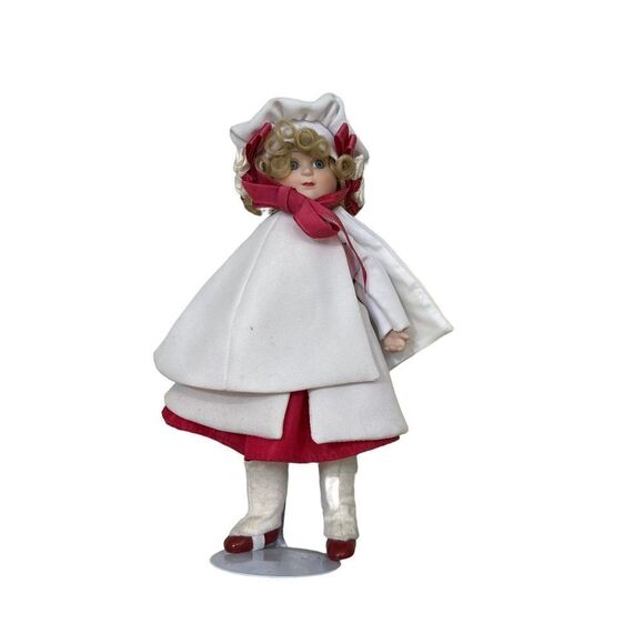 The‎ Hamilton Collection Holly Porcelain Doll Appr 10” Tall - Picture 1 of 8